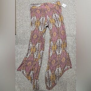 Free People Boho Flare Printed Pants